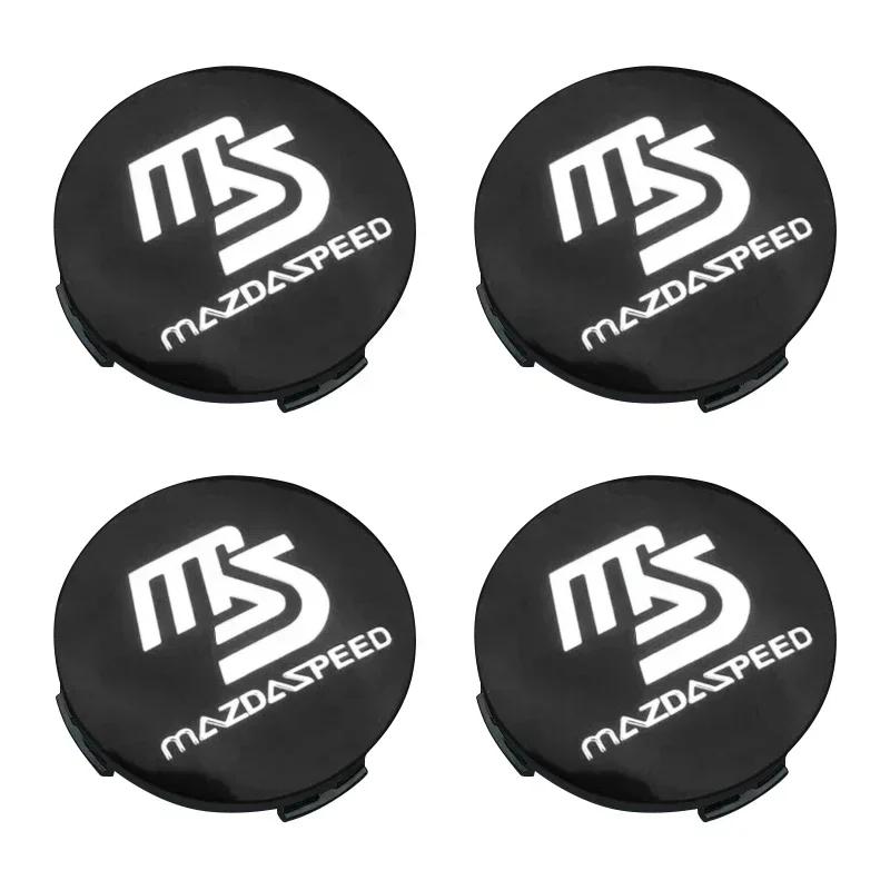 2025 Hot Car Wheel Center Hub Cap Dustproof Cover Emblem Wheel Sticker accessories for Mazda 3 4 5 6 ATENZA Axela RX8 CX6 CX5 CX