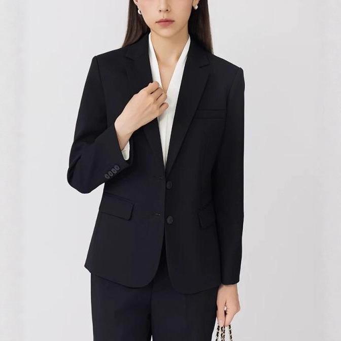 Women's Slim Fit Two-Button Wrinkle-Free Interview Suit Set