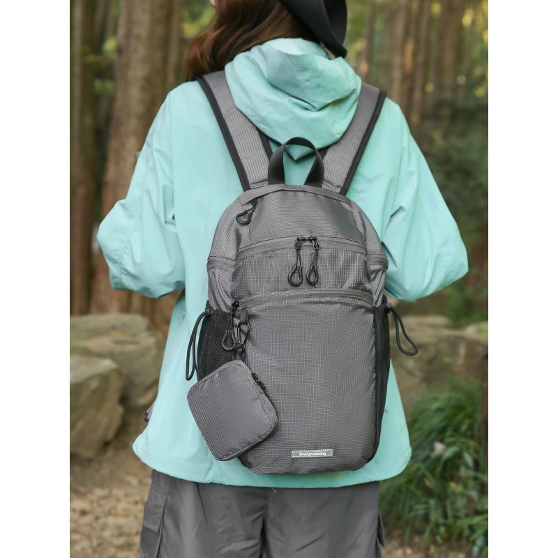 Karo-Rucksack aus Oxford-Gewebe für Damen, leicht, große Kapazität, geeignet für Outdoor-Reisen und Pendeln, einfacher Freizeit-Tra