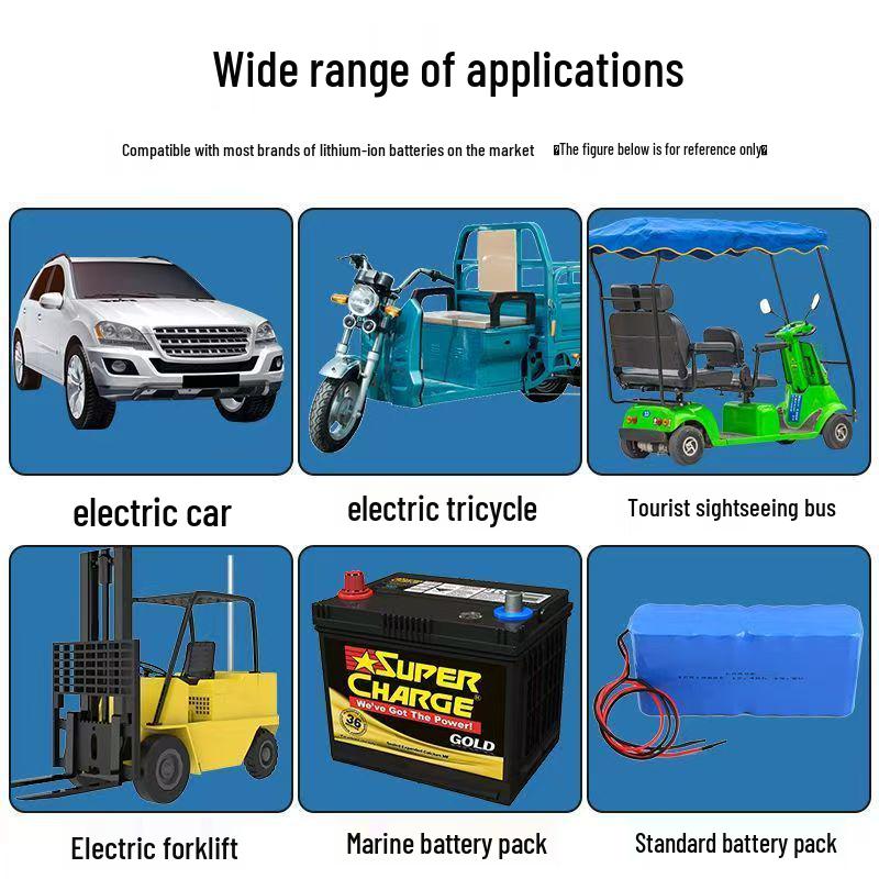 High-Power Smart Charger for 48V/60V/72V Electric Vehicle Lithium Batteries with Temperature Control
