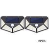 2/4/8/10PCS Solar Light Outdoor 100 LED Wall Lamp PIR Motion Sensor Lamp Waterproof LED Lights For Garden Street Decoration