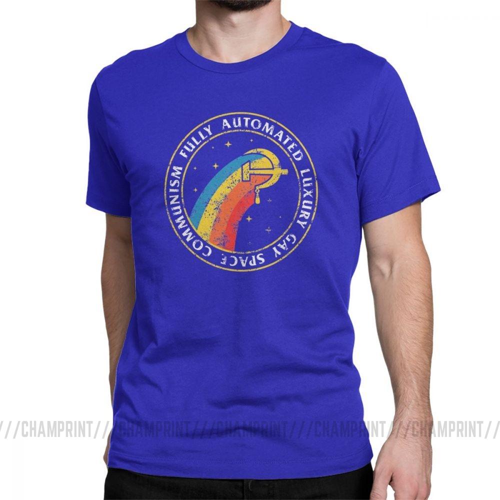Fully Automated Luxury Gay Space Men S T Shirt Communism Marxism Socialism T Shirts Cccp Ussr
