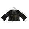 Bead Sequins Detailed Shawl Scarf for Special Occasion Unique Sequined Accessory for Trendy Outfits