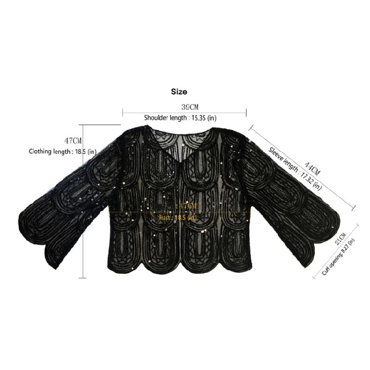 Bead Sequins Detailed Shawl Scarf for Special Occasion Unique Sequined Accessory for Trendy Outfits