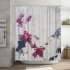 Minimalist Bath Shower Curtain with Geometric Design Elegant Pastel Colors Room Decoration for Modern Bathroom Decorations