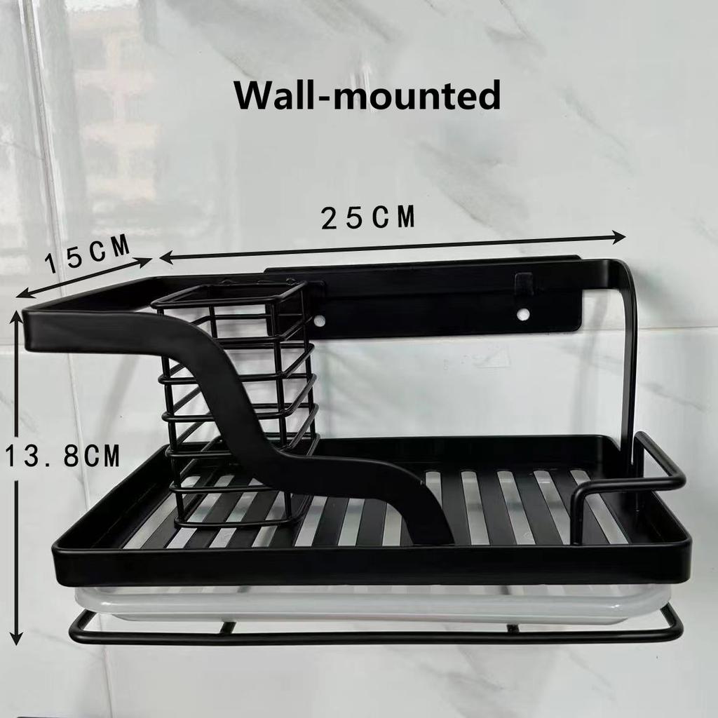 Kitchen Stainless Steel Sink Drain Rack Sponge Storage Faucet Holder Soap Drainer Towel Sink Rack Organizer Kitchen Accessories