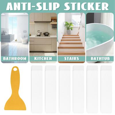 30Pack Shower Floor -Slip Stickers, Strong Adhesion, -Slip Shower Stickers With Scraper, Suitable For Bathtubs, Pools And Stairs, Hexagonal
