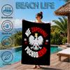 Eagle Of Poland: Symbolic Strength Beach Towel, Quick-drying, Easy To Care For, Suitable for Both Fitness and Beach Vacations,Sports Essential