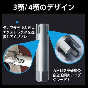 Tap Extractor, Screw Extractor, Broken Screw and Bolt Extractor, Tap Removal Tool, Remover of Broken Heads and Taps, Bolt Extractor, Removes Stripped