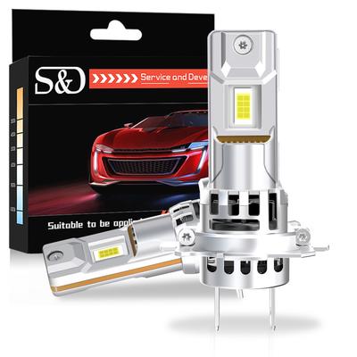 2 szt. 35000LM H7 LED Żarówki Reflektorów Canbus Mini Bezprzewodowe H11 LED H8 70W Samochodowe Światła Przeciwmgielne Turbo Reflektor Auto Plug&Play Lampa 6500K Białe