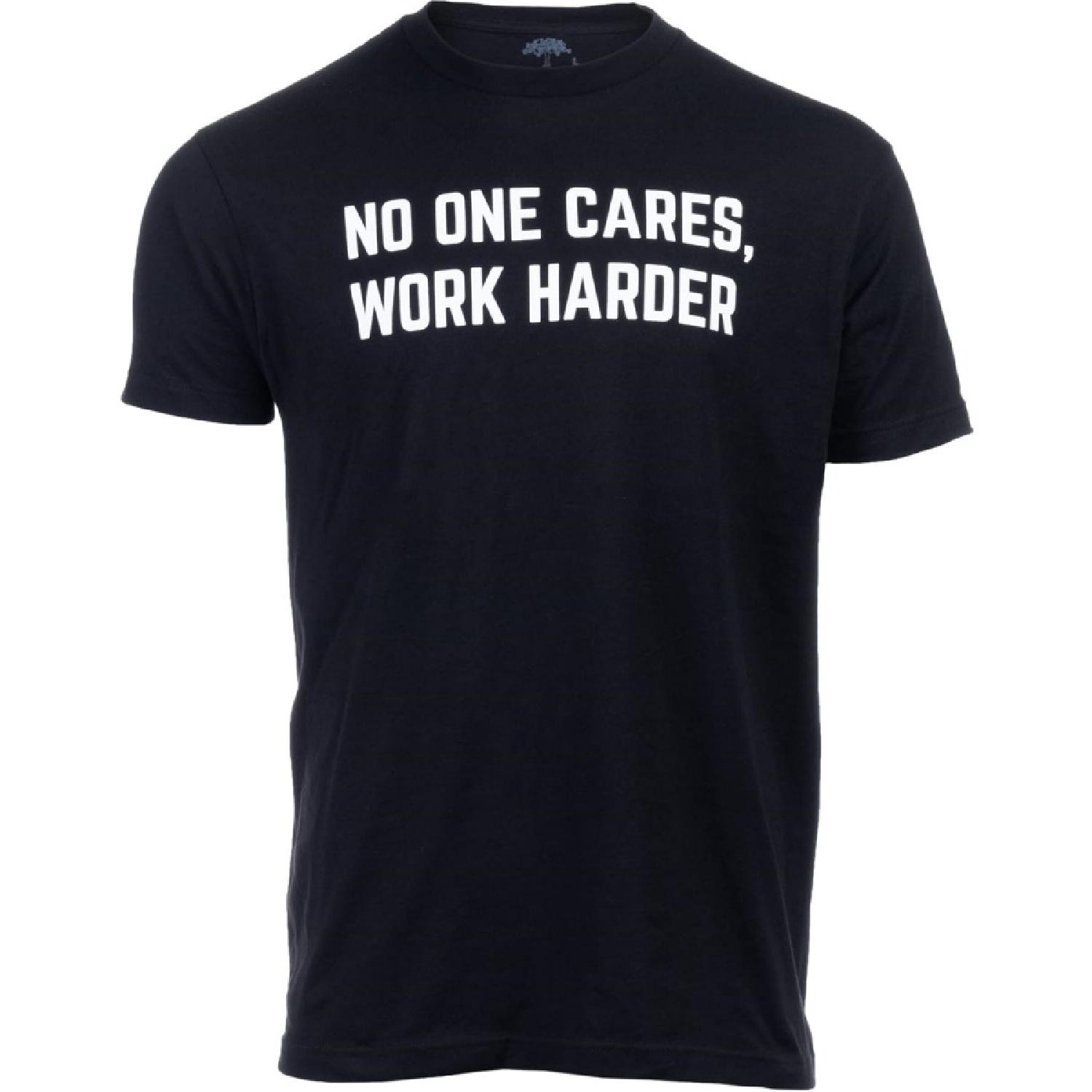 Никому не интересно, работай усерднее _ Мотивационная футболка для тренировок по тяжелой атлетике, футболка с мотивирующей фразой для мужчин S