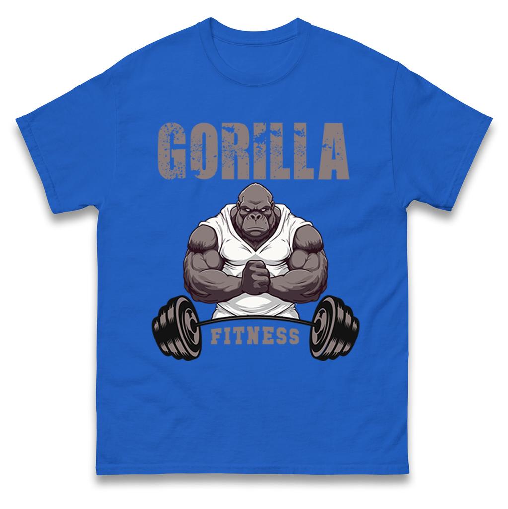Gorilla Fitness Mens Gym Graphic T Shirts Gym Were Weightlifting Bodybuilding Tee Woman Man Casual Cotton Shortsleev Tops