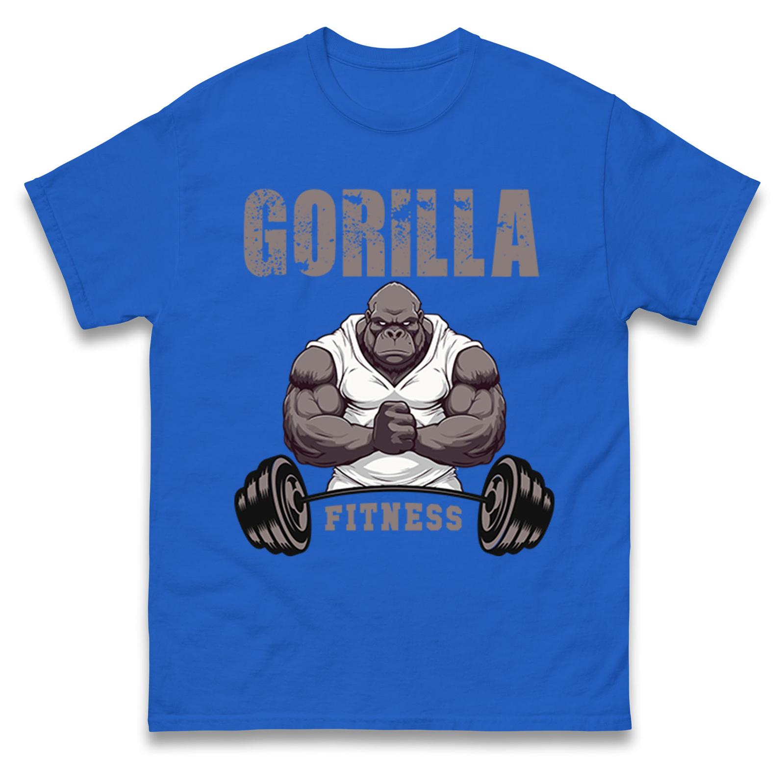 

Gorilla Fitness Мужские Графические Футболки для Зала Зал Были Тяжелая Атлетика Бодибилдинг Футболка Женщина Мужчина Повседневные Хлопковые Футболки с Коротким Рукавом S
