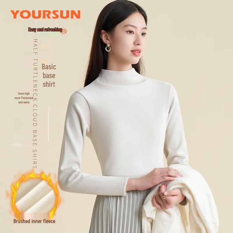 

Yiershuang Women s Thickened Mock Neck Thermal Top 2XL