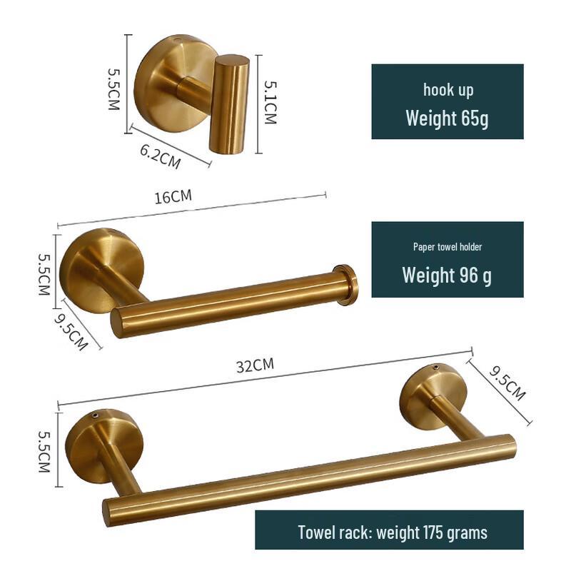 Cmaos 3-Piece Bathroom Hardware Set