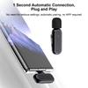 Wireless Clip on Microphone Wireless Mic Receiver and Transmitter with Charging Box for Type C Mobile Phone