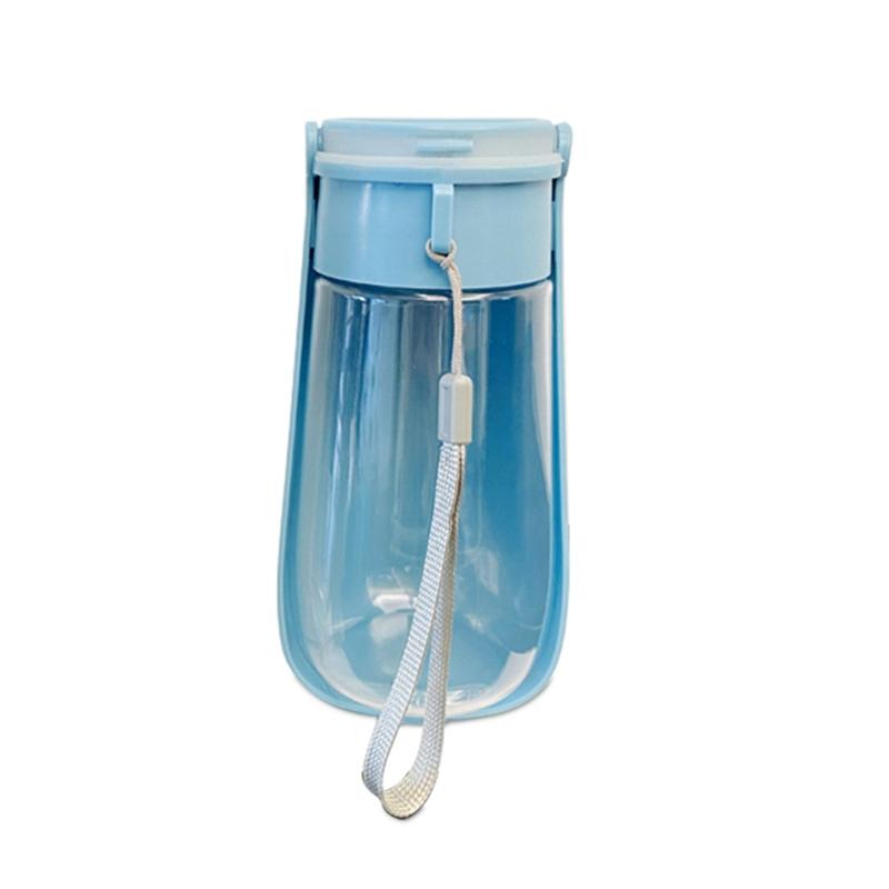 Portable Dog Water Bottle 450ml Dog Walking Travel Bottle Puppy Water Leak Proof Food Grade Dog Water Drink Bottle