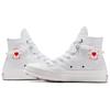 Converse Chuck 70 Love Fashion Versatile Slip Resistant Durable Lightweight High Top Skate Shoes Women Sneakers White A11967C