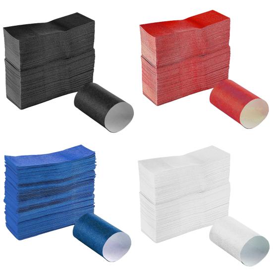 100PCS Napkin Ring Self-adhesive Strong Stickness Tightly Wraps Elegant Napkin Ring Set Home Party Supplies