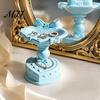 Vintage Style Storage Heart Shape Jewelry Tray, with Bow Design, 3D Printed Desktop Organizer, Decorative Ornament Tray Matte Finish Macaron
