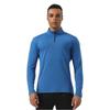 Men's Moisture-Wicking Half-Zip Long-Sleeve Henley for Hiking, Fitness, and Running