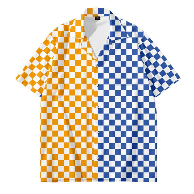 Mens Designer Clothes Black And White Dot 3d Print Shirts Summer Travel Hawaii Beach Hawaiian Harajuku