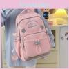 Letter Pattern College Fashion Backpack With Padded Straps For School And Travel