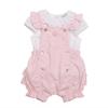 Mintini Baby Girls Scalloped Edge Top & Shorts Set