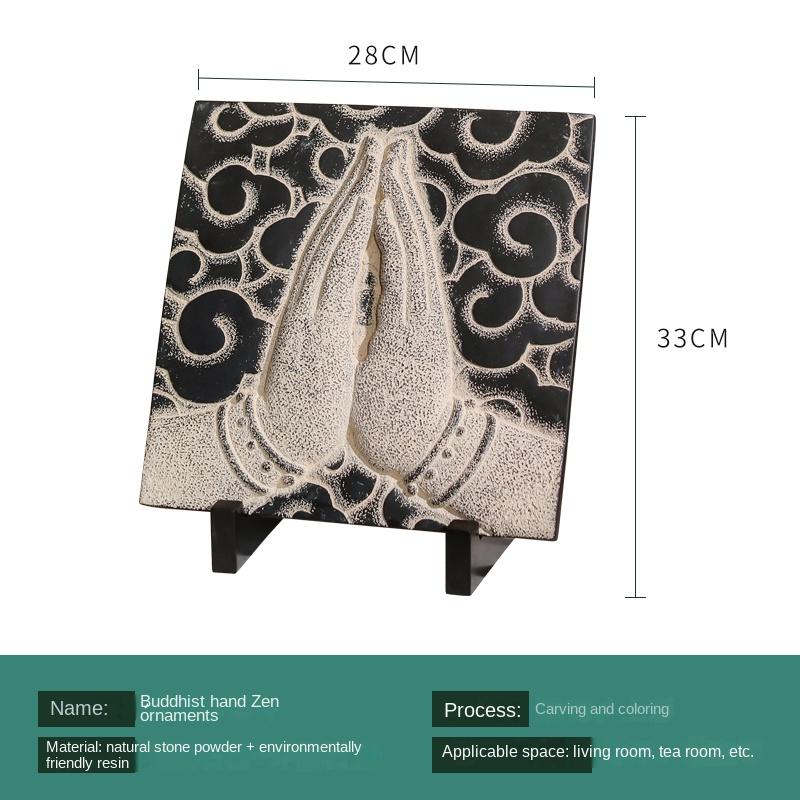 

Украшение рабочего стола Новый классический Будда Рука Городской дом Фортуна Синтетическая смола Гостиная Кабинет Мягкие украшения Китайский стиль