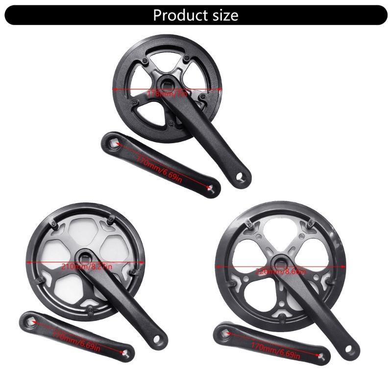 Folding Bike Crankset Chainring 52T/48T/40T Road Bicycles Chainwheel Crankset Folding Bike Chainring Replacement Parts