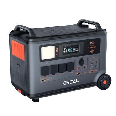 Oscal PowerMax 6000 Σταθμός Παραγωγής Ενέργειας 6000W, Σταθμός Παραγωγής Ενέργειας με Μπαταρία LFP 3600Wh, 14 Πρίζες, 3500+ Κύκλοι Ζωής, Έλεγχος μέσω Έξυπνης Εφαρμογής