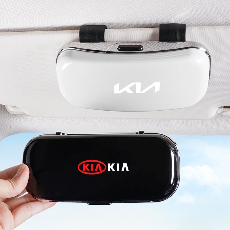 BKPVCT1 Car Visor Glasses Box Auto Sunglasses Storage Case For KIA K3 Sportage Carnival K5 Seltos Pegas KX1 EV5 Sonet EV6 K4 EV3 Ceed K8
