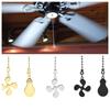 Fan Shape Ceiling Fan Pull Chain Light Shape Chandelier Pull Chain Metal Pendant Pull Chain Extension Chandelier Chain Extender