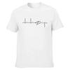 Electrical Engineering Heartbeat Funny T-shirt Pattern Printed Short-sleeved Men's Fashionable Casual Harajuku T-shirt