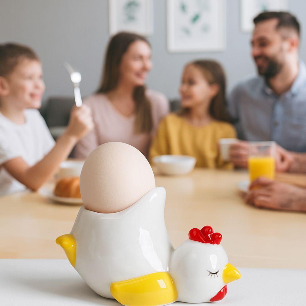 Chicken Shape Chicken Eggs Cup Ceramic Eggs Stands Creative Eggs Base  Breakfast