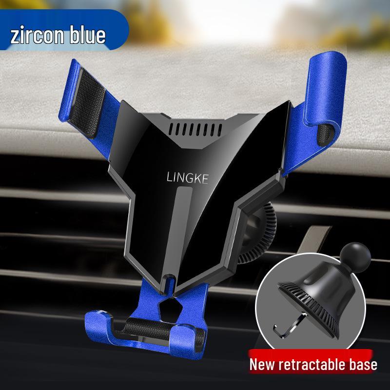 Universal Aluminum Alloy Car Vent Phone Holder - Stable, Anti-Shake Gravity Design
