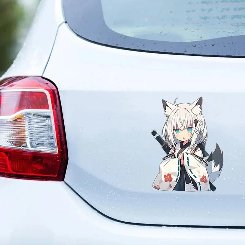 Cartoon Cute Fox Character Sticker Decal Sticker | Durable, Waterproof, UV Resistant | Compatible