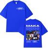 Rapper Maka 2025 Tour Graphic T Shirts Men Fashion Vintage T-shirt Casual Cotton Short Sleeve T Shirt Short Sleeve Streetwear