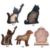 Wood Pet Hair Keepsakes Box Dog Cats Sculpture For Customizable Pet Name Memorial Display Handmade Home Tabletop Decors