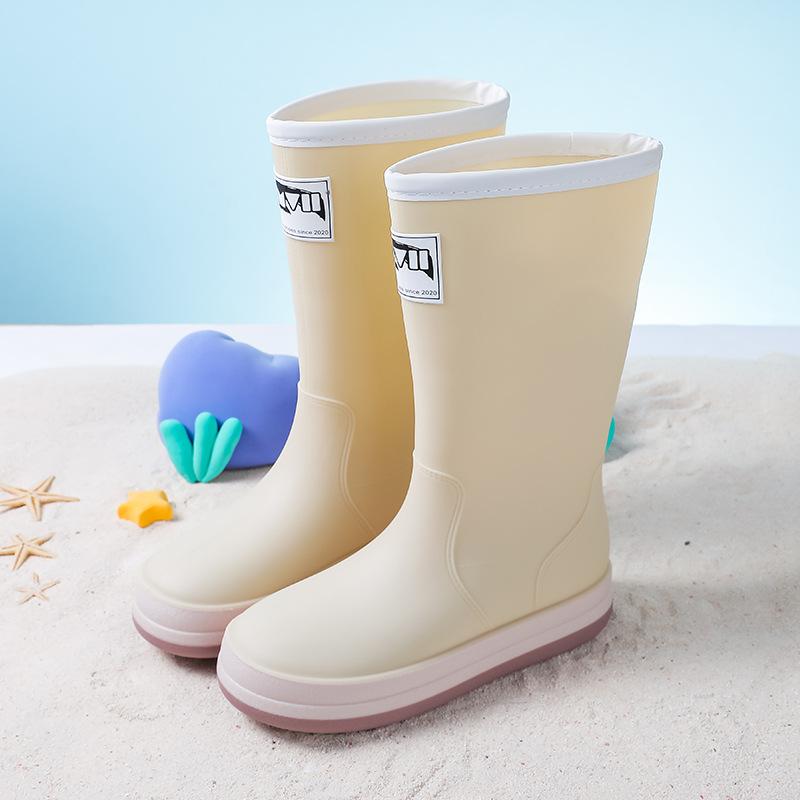 

Мужские и женские весенние новые водонепроницаемые и износостойкие высокие резиновые сапоги, нескользящие сапоги для рыбалки и ходьбы по воде в дождливую погоду 44