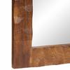 Bathroom Mirror with Acacia Brown Surface 50 x 70 x 2.5 cm