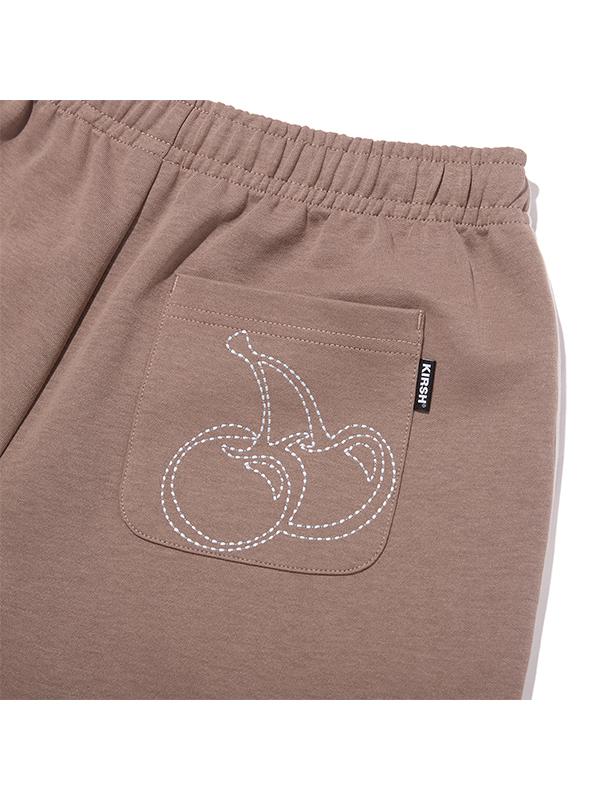 KIRSH Line Detail Track Shorts [Brown]