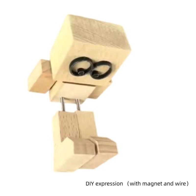 Kinetic Shaking Legs Wooden Figure: Wobbly Desktop & Car Dashboard Doll with Moving Legs - Fun Decorative Accessory