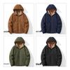 MIIOW Men's Winter Fleece Lined Hooded Cotton Jacket