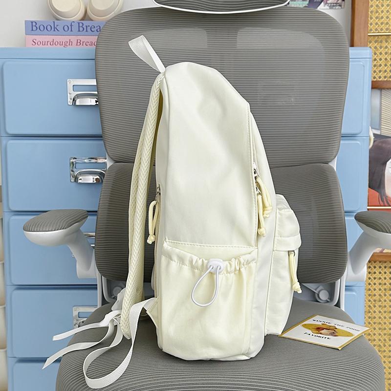 Women's Star Embroidered Backpack Junior Senior High School Schoolbag