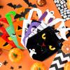 12-24 Pcs Alloween Reusable Non-Woven Trick Or Treat Bags Pumpkin Ghost Monster Tote Hand Bags Kids Adults Party Candy Gift