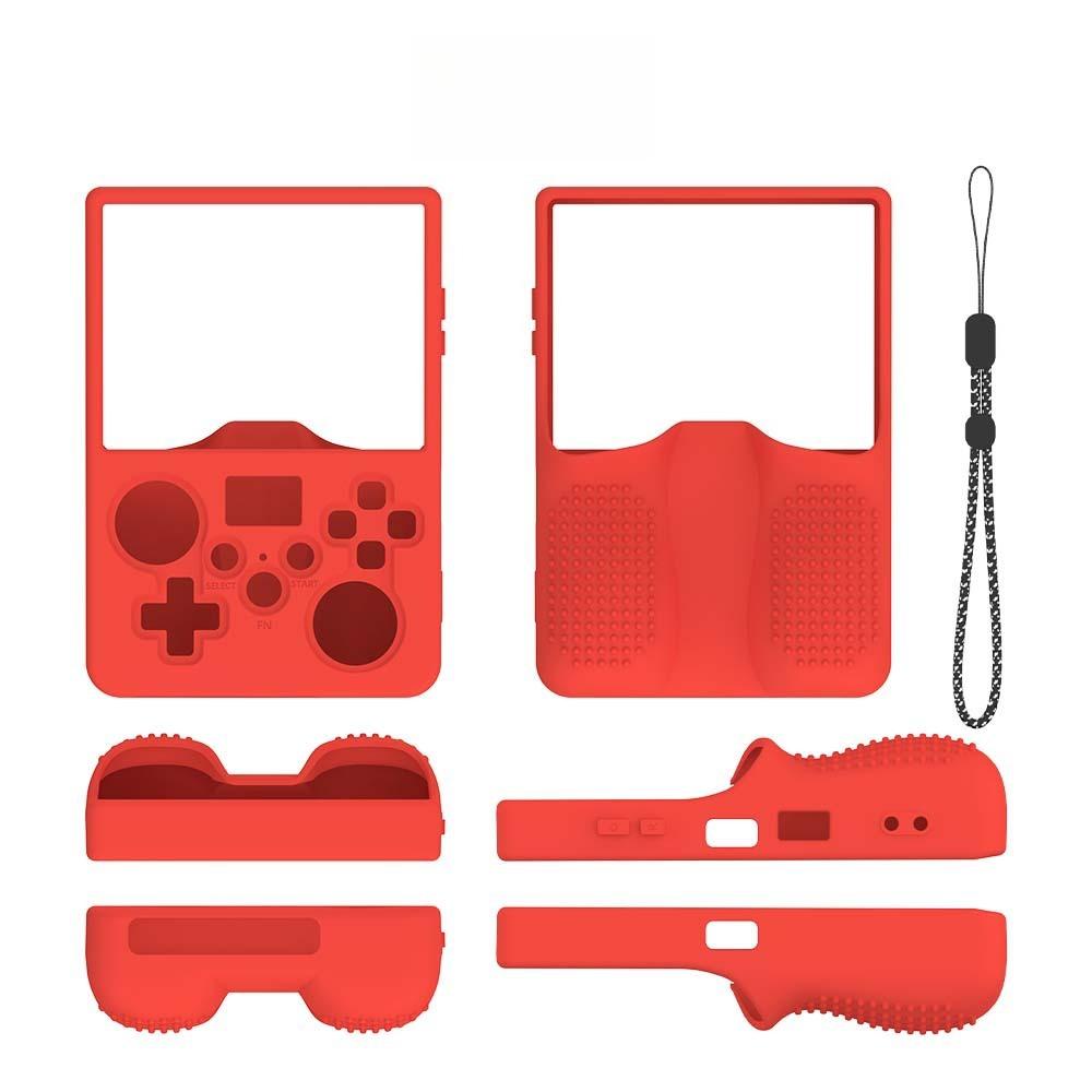 For R36MAX2 Handheld Game Console Silicone Protective Case, Simple Solid Color Soft Cover,Shockproof Dustproof Gamepad Accessory