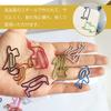 5WYOUKE Paper Clips of Cute Animal Clips Bookmark Metal For Document Pads Stationery Assorted Colors 8 5 Colors Storage Case Included [Set 40] - Cat,