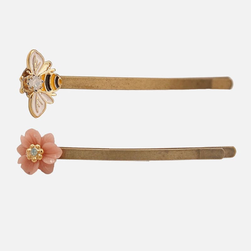 

J.Lauren Honeybee Flower Antique Bobby Hair Pin H01350 Honeybee