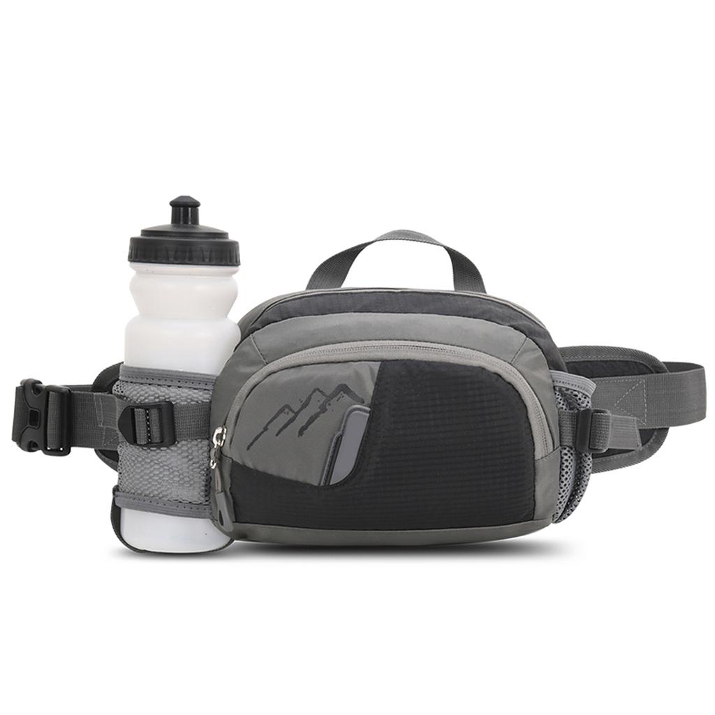 Outdoor Sports Waist Pack with Water Bottle Holder for Cycle Running Walking Hiking Marathon Fanny Pack Hydration Belt for Men and Women